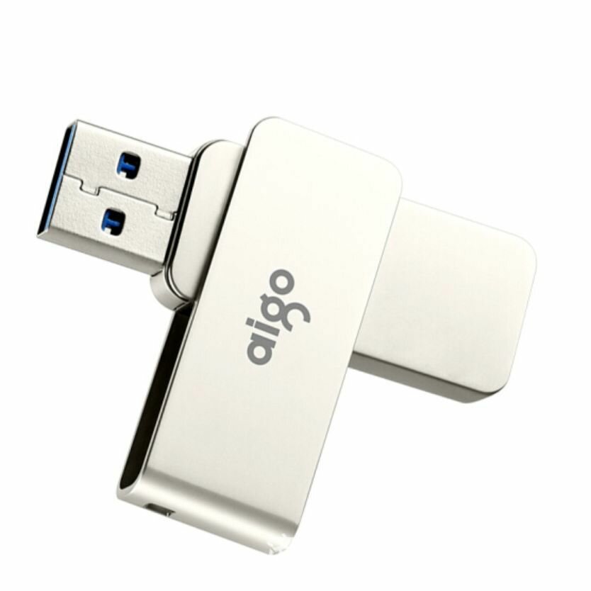 Aigo U330 128GB USB3.0 Flash Drive Hoge Snelheid Metaalen Draaibare Pendrive Mini Draagbare U Schijf voor Telefoon Table Top Merken Winkel